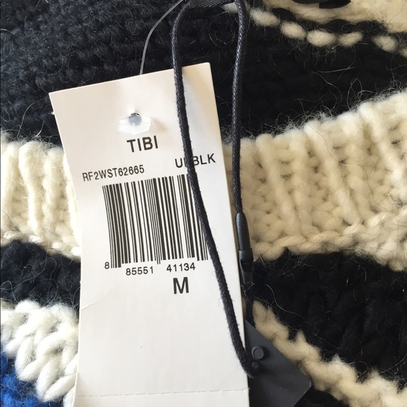 Tibi  Chunky Knit Wavy Stripes Sweater - Picture 7 of 7